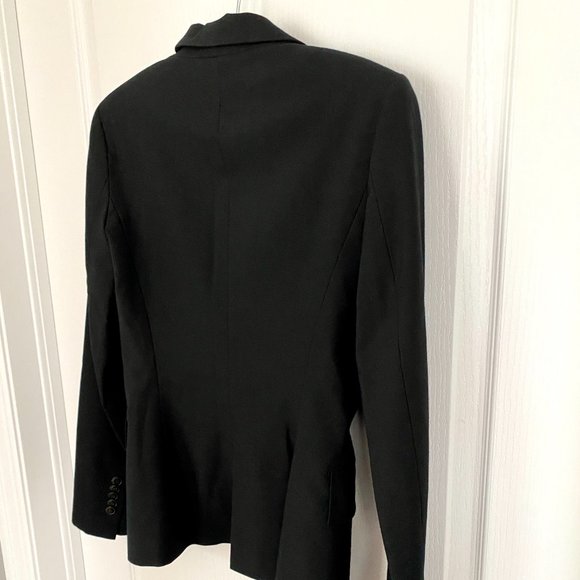 Zara Black Single Breasted One Button Blazer Size 4 - Picture 12 of 13